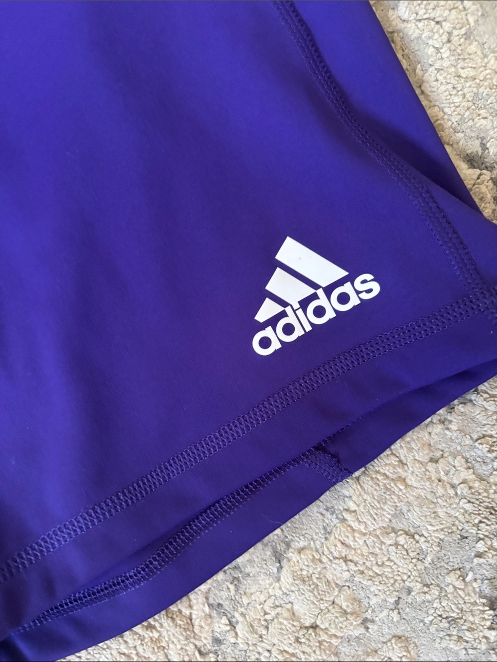 adidas Women's Deep Purple Performance Shorts - Picture 2 of 3